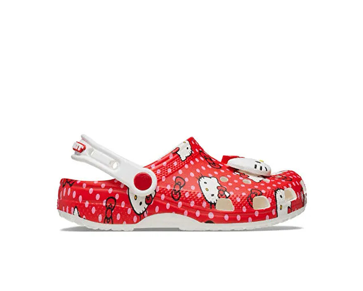 Crocs Hello Kitty Red Classic Clog K Çocuk Terliği 210576-90H Renkli