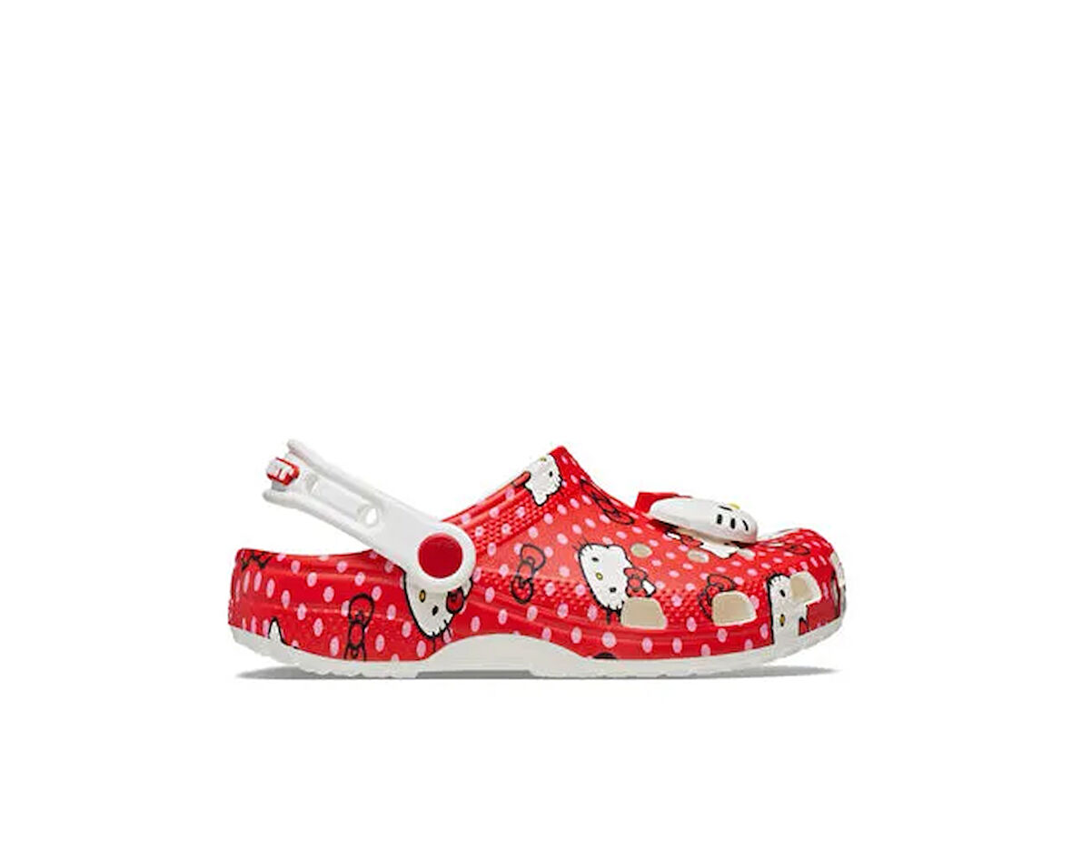 Crocs Hello Kitty Red Classic Clog T Çocuk Terliği 210577-90H Renkli