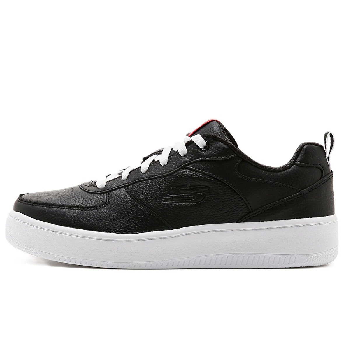 Skechers Sport Court 92-Illustrious Leather Memory Foam Womens Sneaker Hakiki Deri Hafızalı Taban Kadın Günlük Spor Ayakkabı Siyah