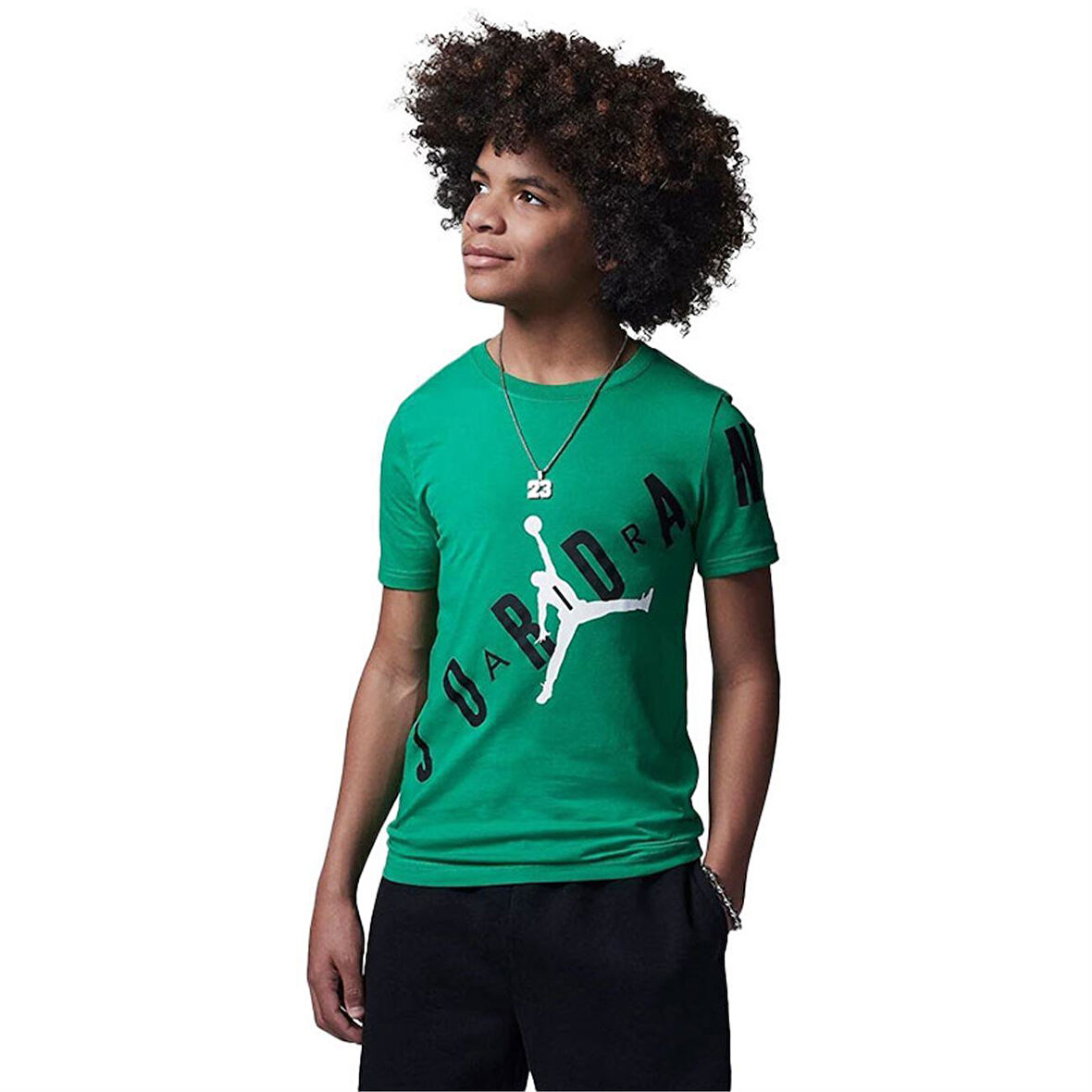 Jordan Jdb  Stretch Out Tee Çocuk T-Shirt 95A512-F4F Yeşil