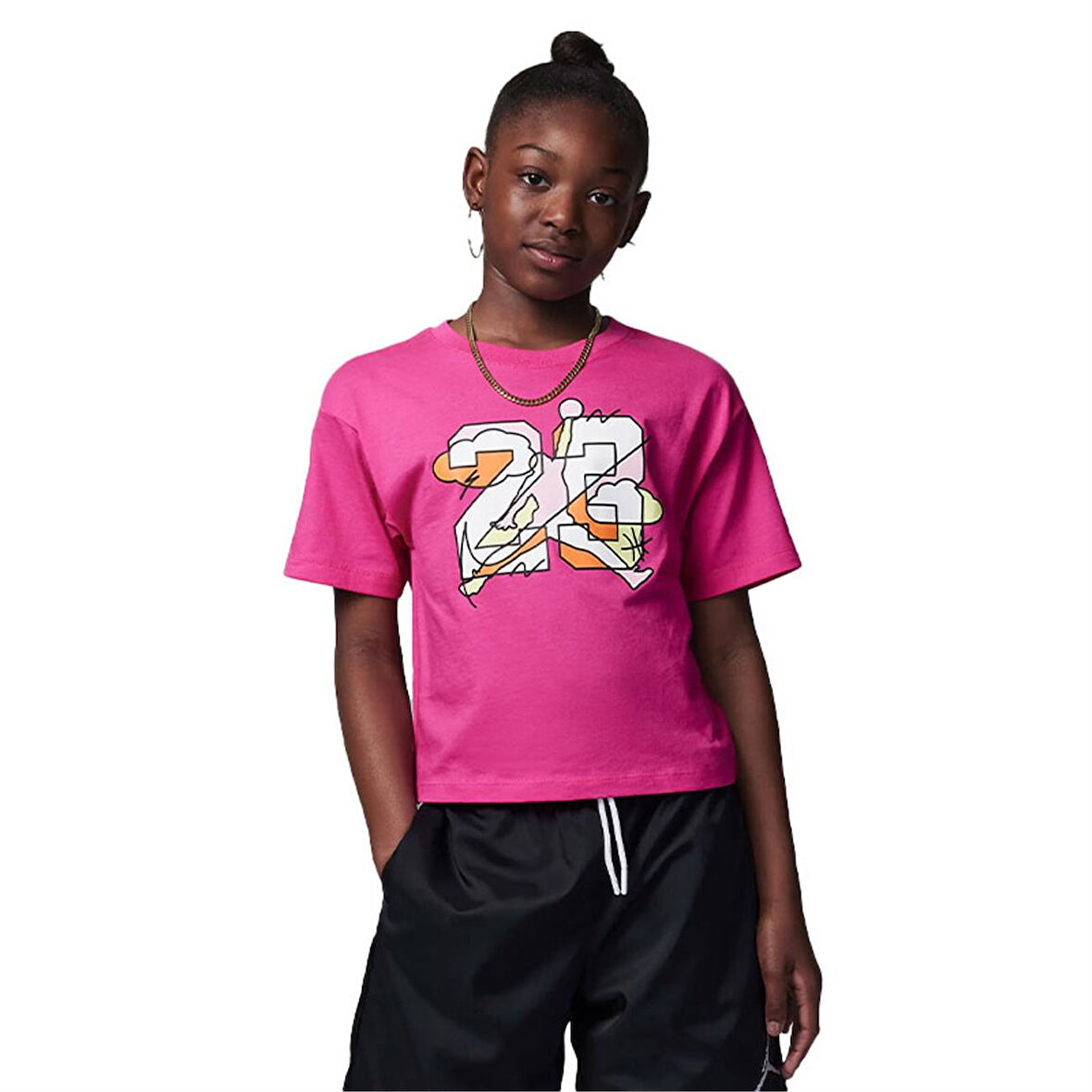 Jordan Jumpman Street Style Ss Tee Çocuk T-Shirt 45C603-AG6 Pembe