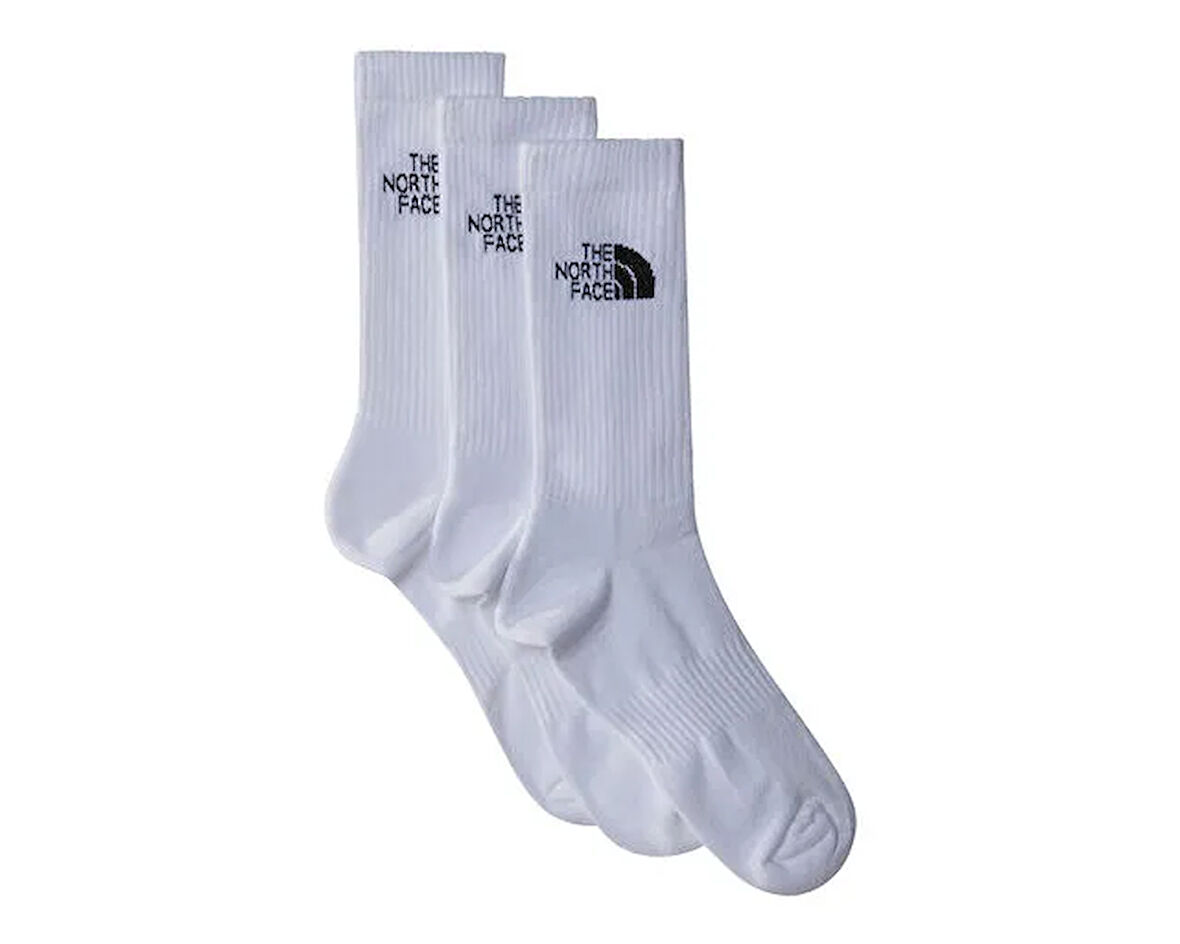 The North Face Multi Sport Cush Crew Sock 3P Çorap (3 Çift) NF0A882HFN41 Beyaz