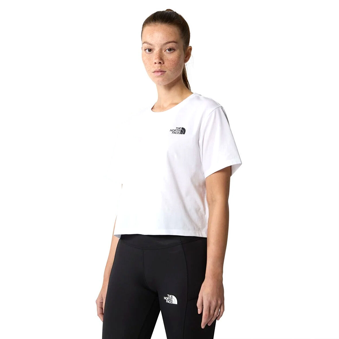 Simple Dome Kadın Beyaz Outdoor T-Shirt NF0A87U4FN41