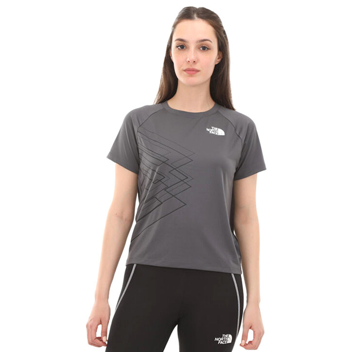 Graphic Kadın Gri Outdoor T-Shirt NF0A87G9WUO1