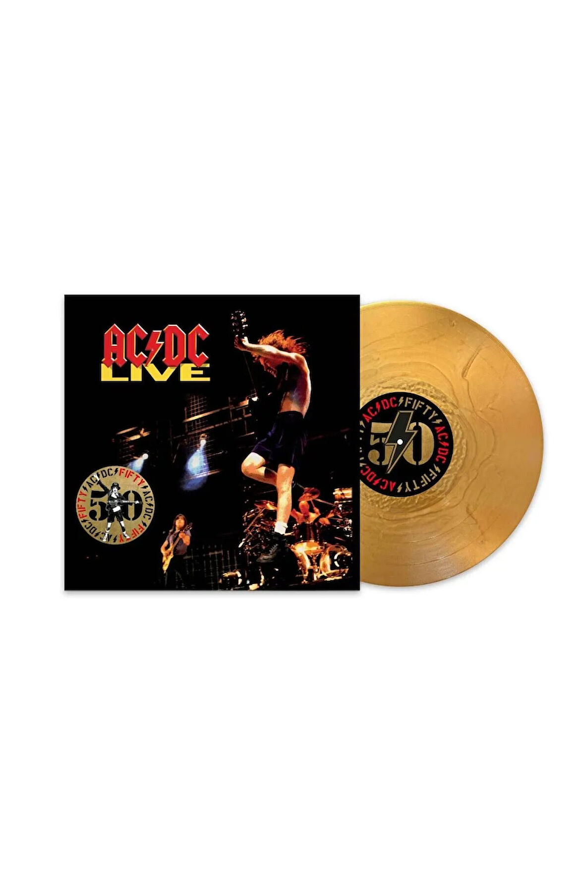 AC/DC Live Plak (50th Anniversary - Gold Nugget Vinyl)