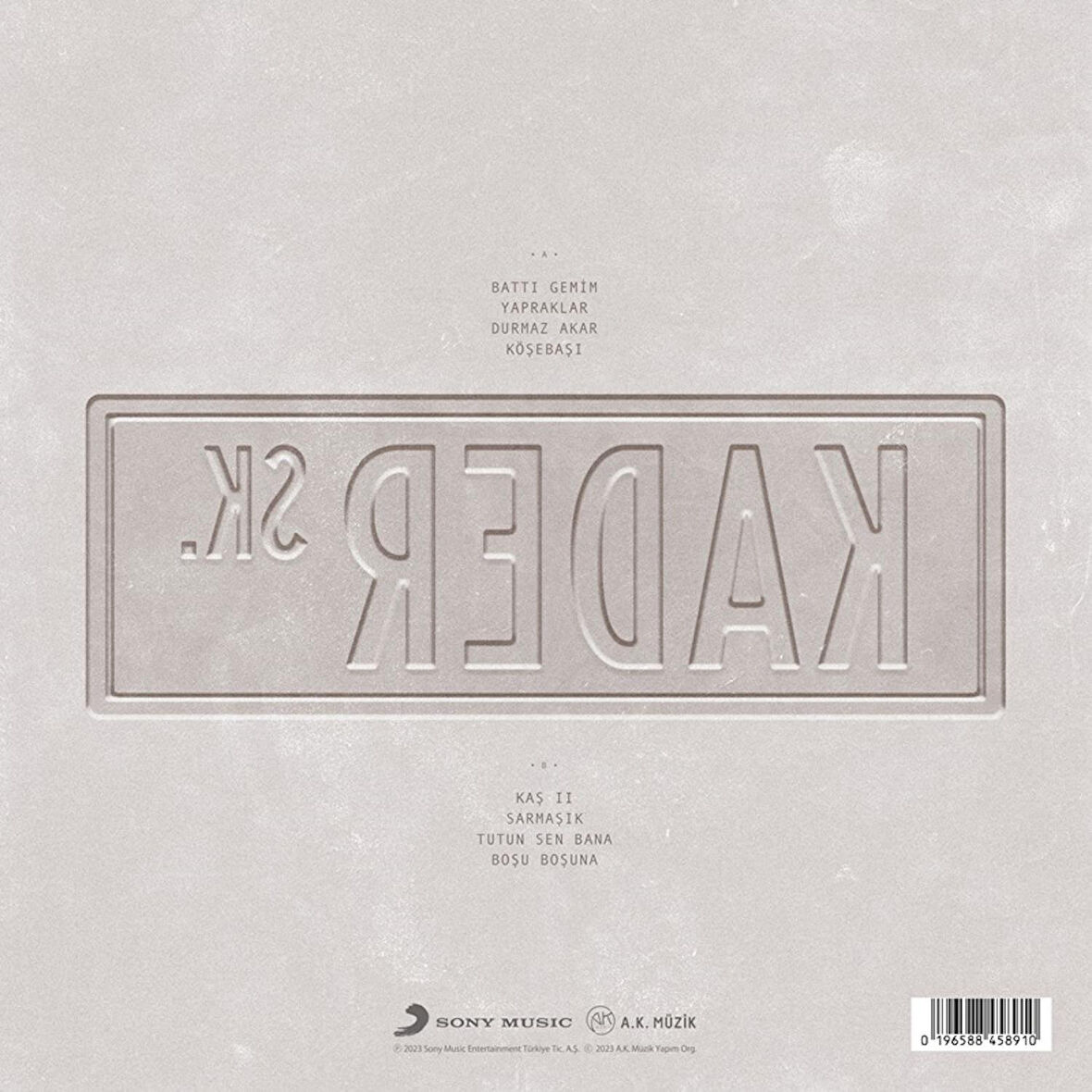 Yüzyüzeyken Konuşuruz Kader Sk. - Plak