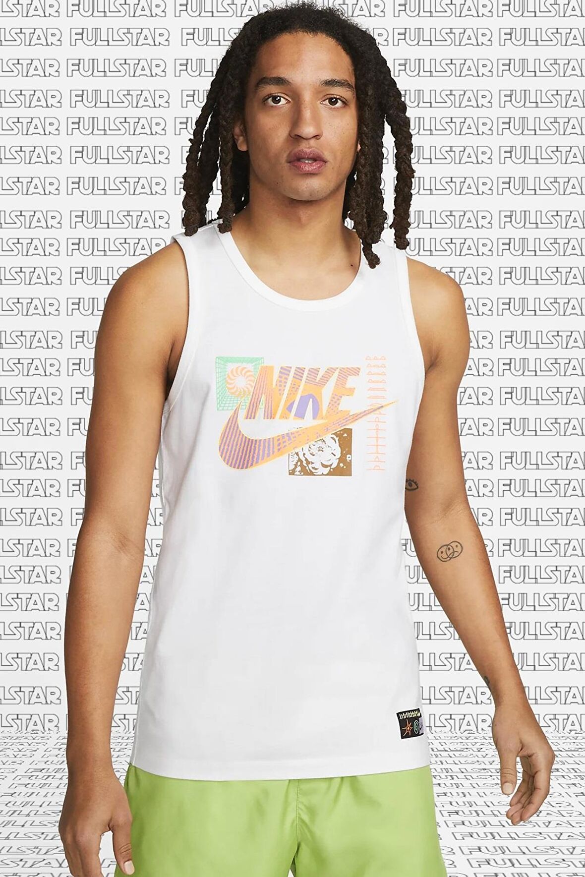 Nike Sportswear Cotton Festival Tank White Pamuklu Günlük Stil Atlet Beyaz