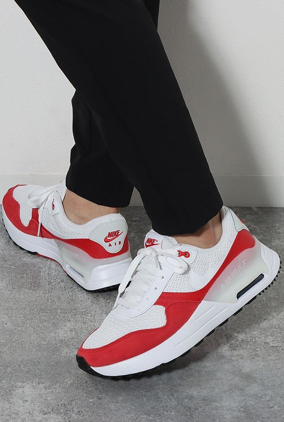 Nike Air Max Systm Leather Mens Sneaker Hakiki Deri Erkek Spor Ayakkabı Beyaz