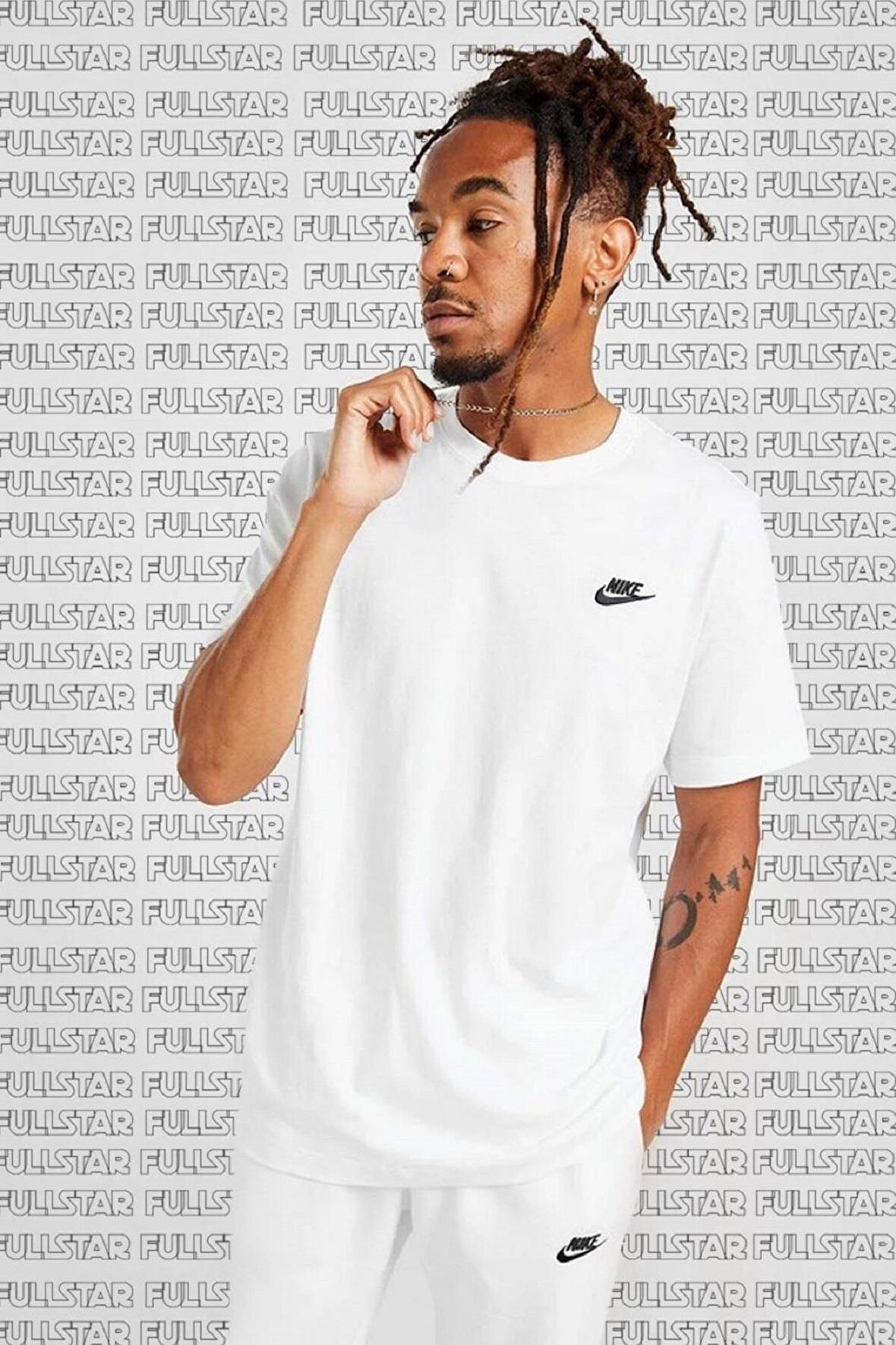 Nike Sportswear Cotton Unisex Short Sleeve Tee Unisex Beyaz Tişört