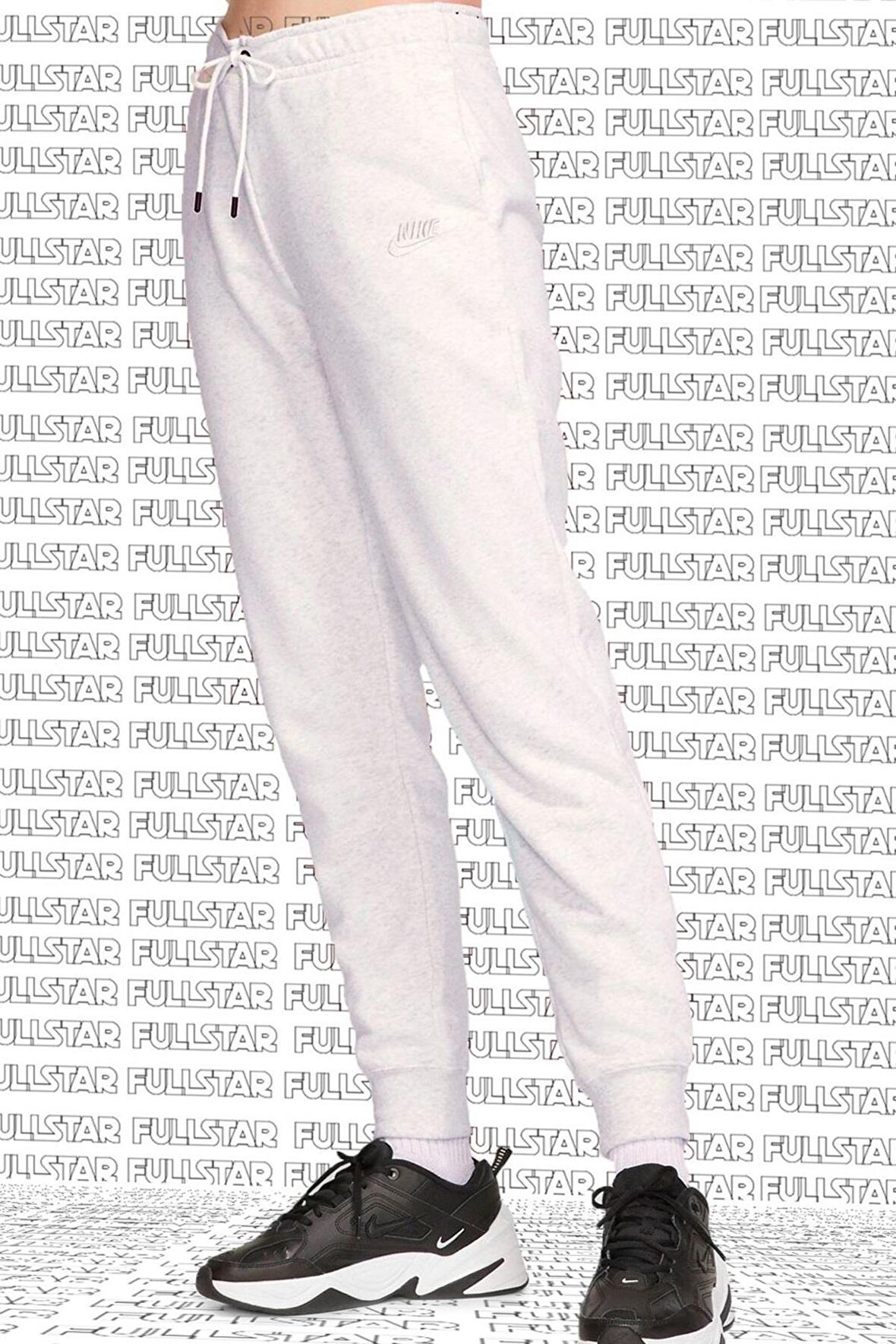 Nike Sportswear Essential Fleece Sweatpant Pamuklu Şardonlu Eşofman Altı Beyaz Melanj