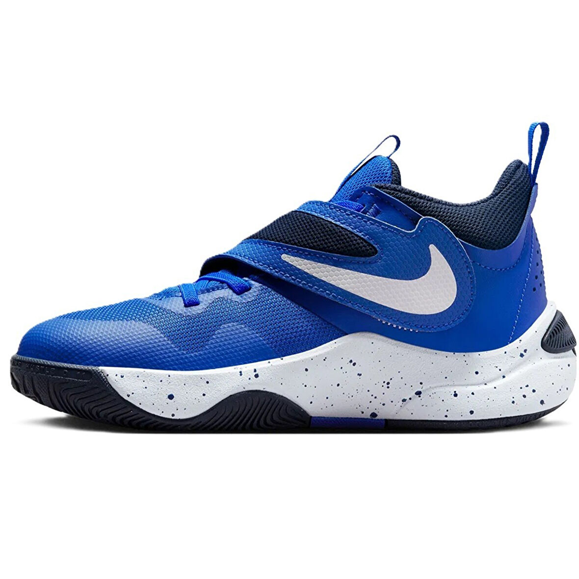 Nike Team Hustle D 11 Unisex Basketball Shoes Lastik Bağcıklı Cırtlı Basketbol Ayakkabısı Mavi