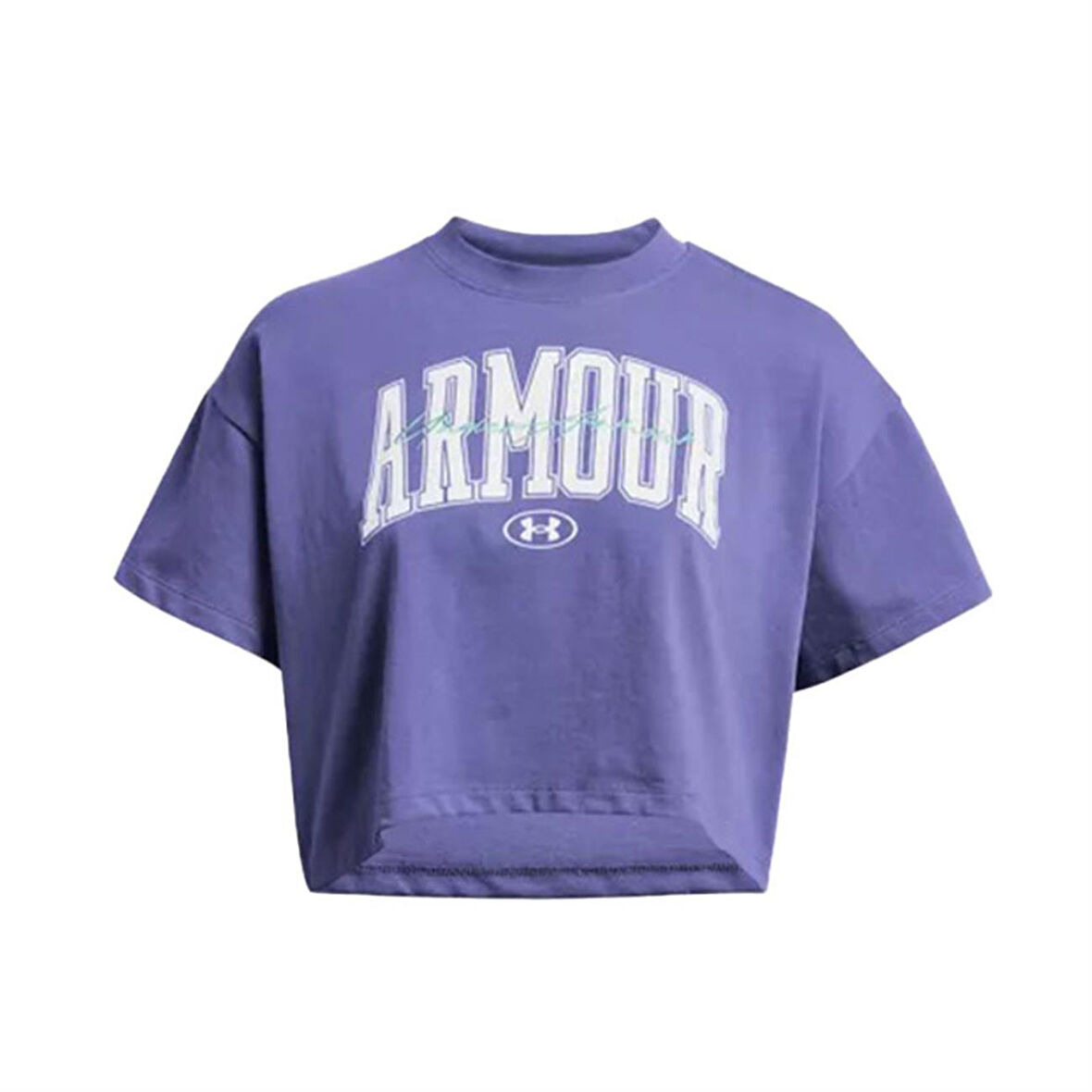 Under Armour Ua Hw Scrıpted Wm Crop Ss Kadın T-shirt 1383050-561 Mor