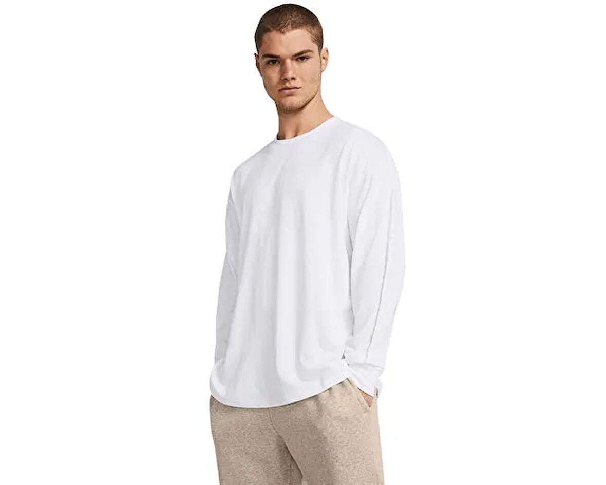 Under Armour Ua Hw Tonal Wordmark Ls Erkek Uzun Kollu Tişört 1382890-100 Renkli