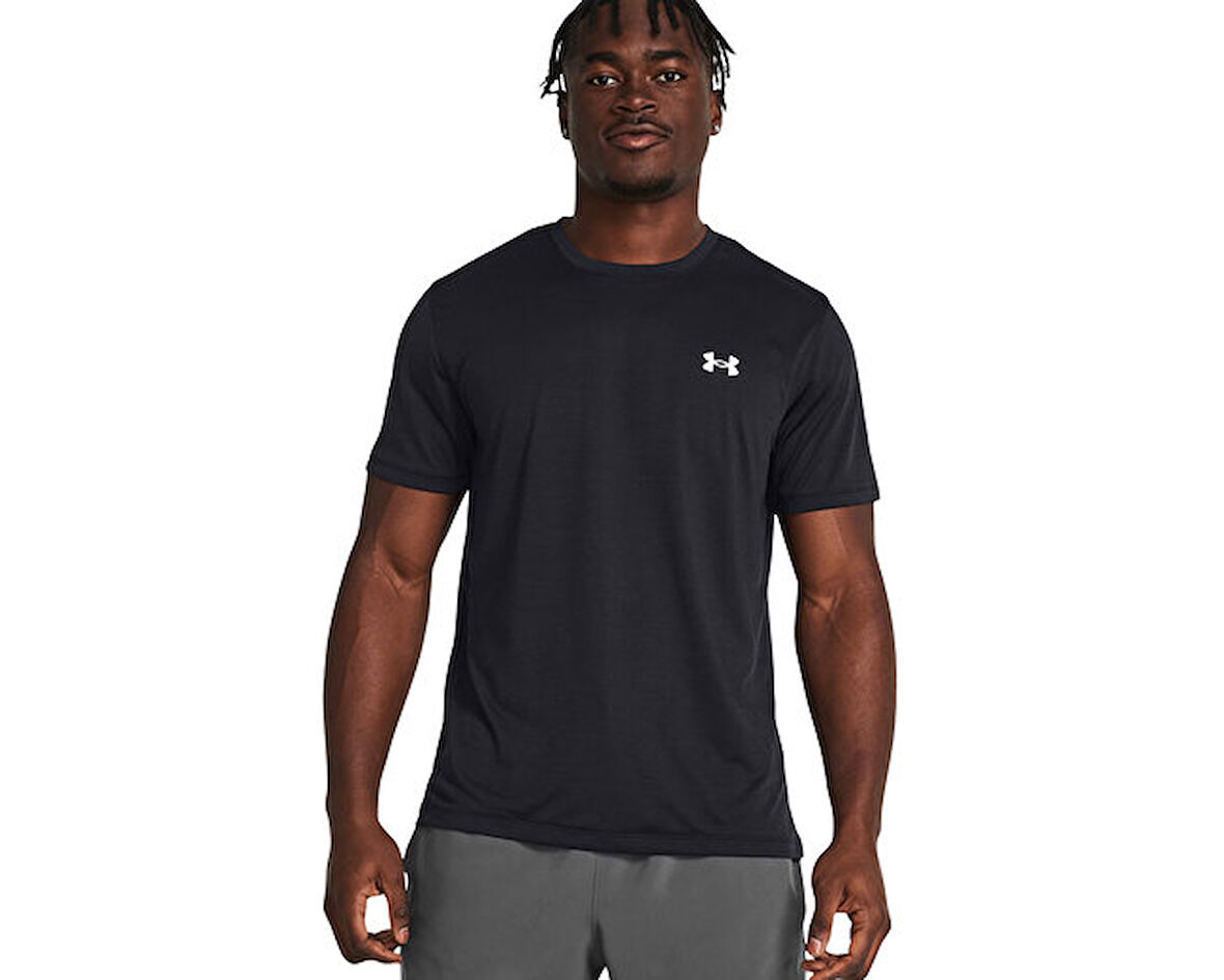 Under Armour Ua Launch Shortsleeve Erkek Koşu Tişörtü 1382582-001 Siyah