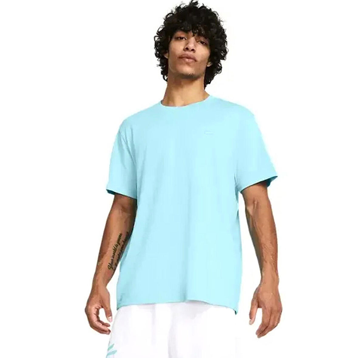 Curry Emboss Hw Erkek Mavi Basketbol T-Shirt 1383378-914