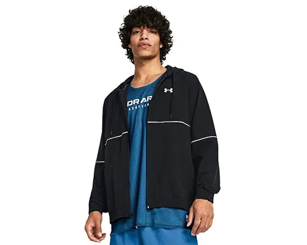 Under Armour Ua Zone Woven Jacket Erkek Günlük Ceket 1383400-001 Siyah