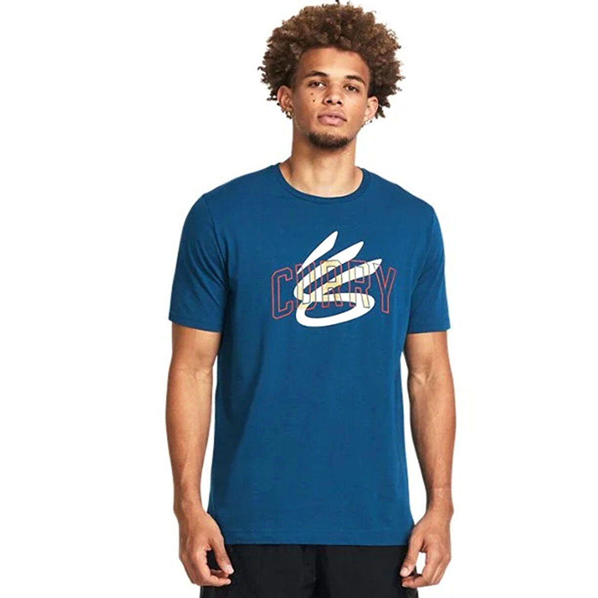 Curry Champ Mindset Erkek Mavi Basketbol T-Shirt 1383382-426