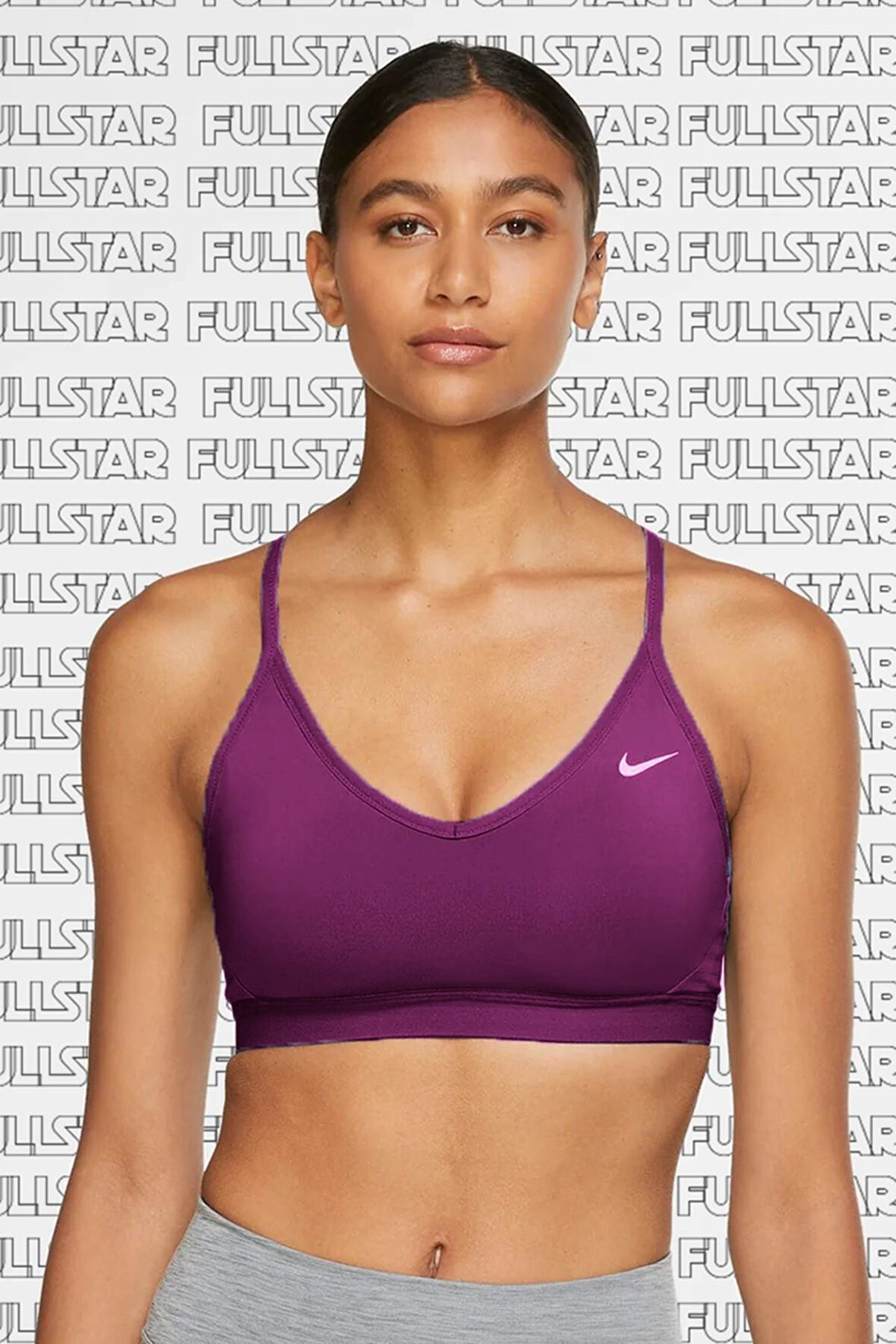 Nike Bra indy Light Support Sports Kadın Sporcu Sütyeni Mor Bra Büstiyer