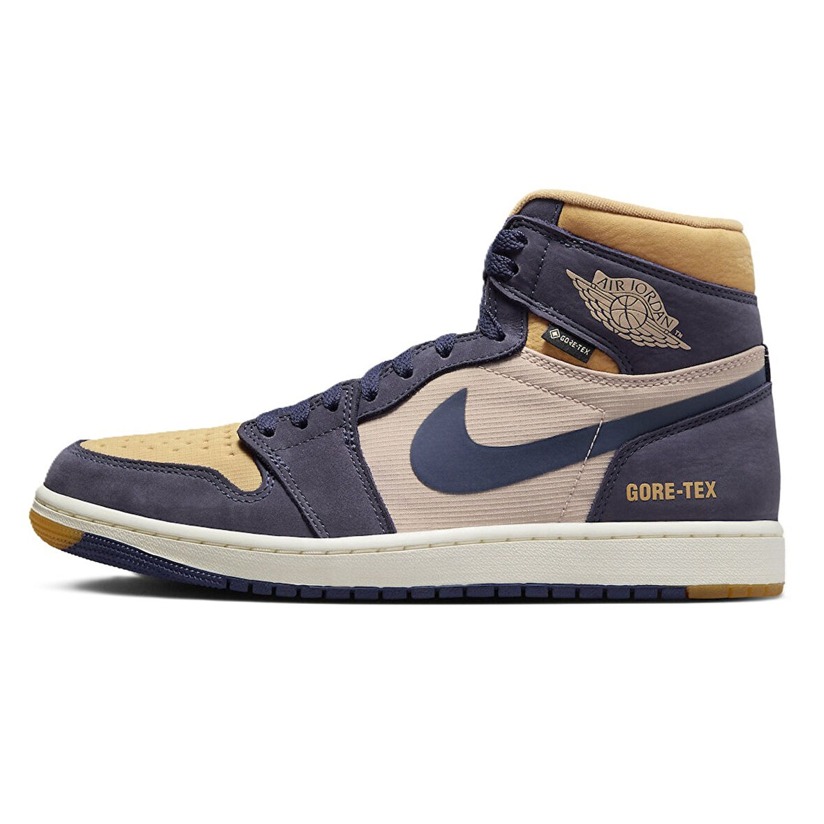 Nike Air Jordan MID Goretex Leather Sneaker Hakiki Deri Bilekli Su Geçirmez Nefes Alan Günlük Spor Ayakkabı Lacivert