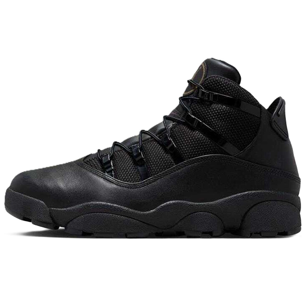 Nike Air Jordan Winterized 6 Rings Mens Sneaker Shoes Hakiki Deri Su Geçirmez Erkek Günlük Spor Ayakkabı Siyah