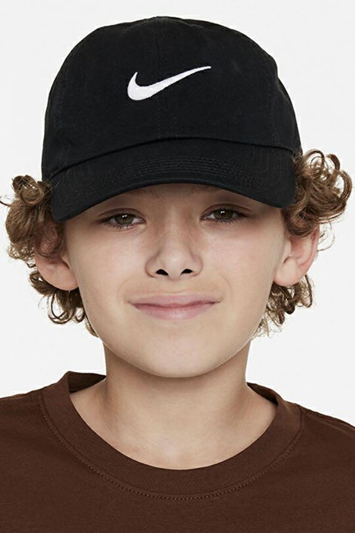 Nike Club Kids Cap Black Çocuk Nakış Swoosh Şapka Siyah