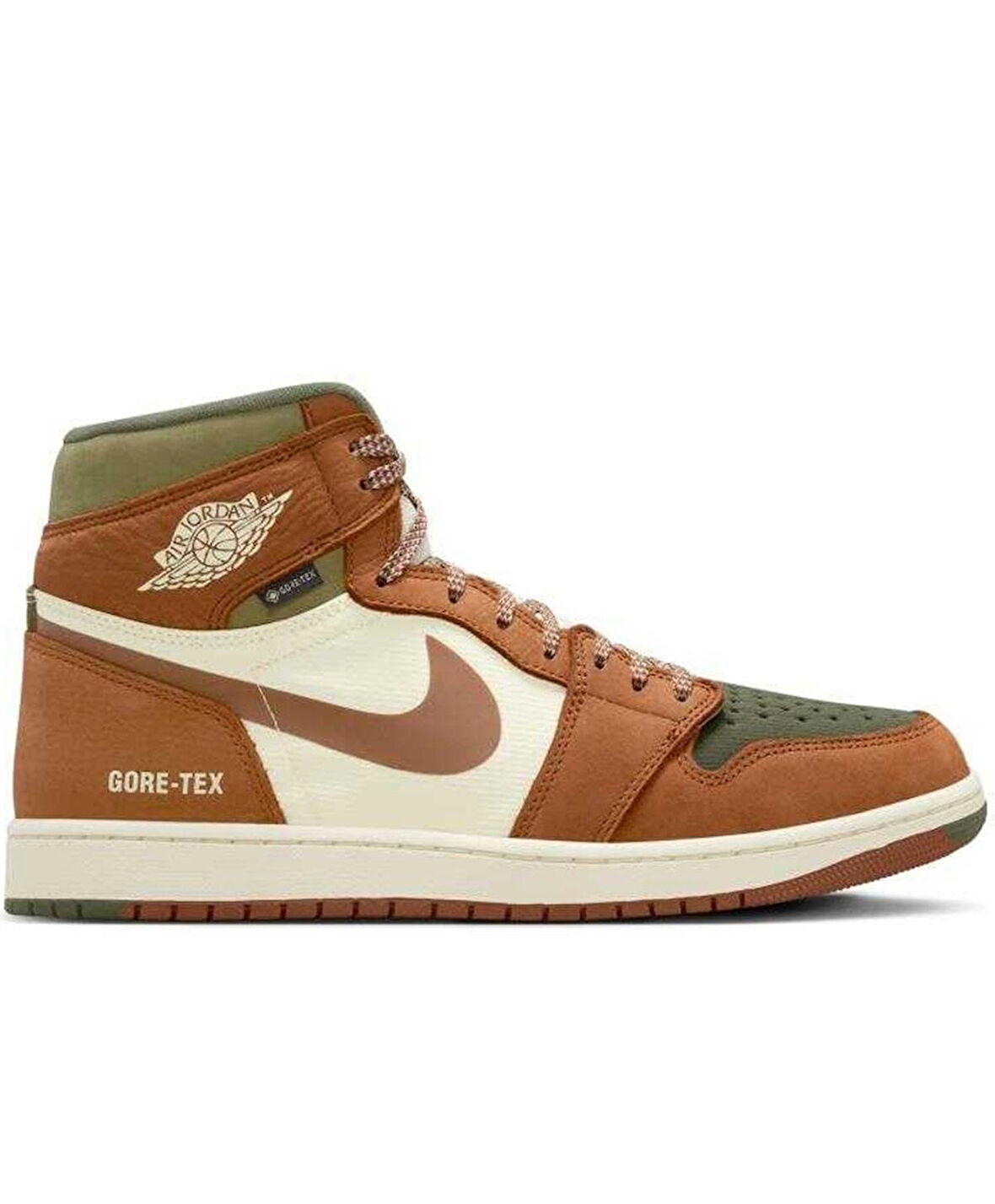Nike Air Jordan MID Goretex Leather Sneaker Hakiki Deri Bilekli Su Geçirmez Nefes Alan Günlük Spor Ayakkabı Kahverengi
