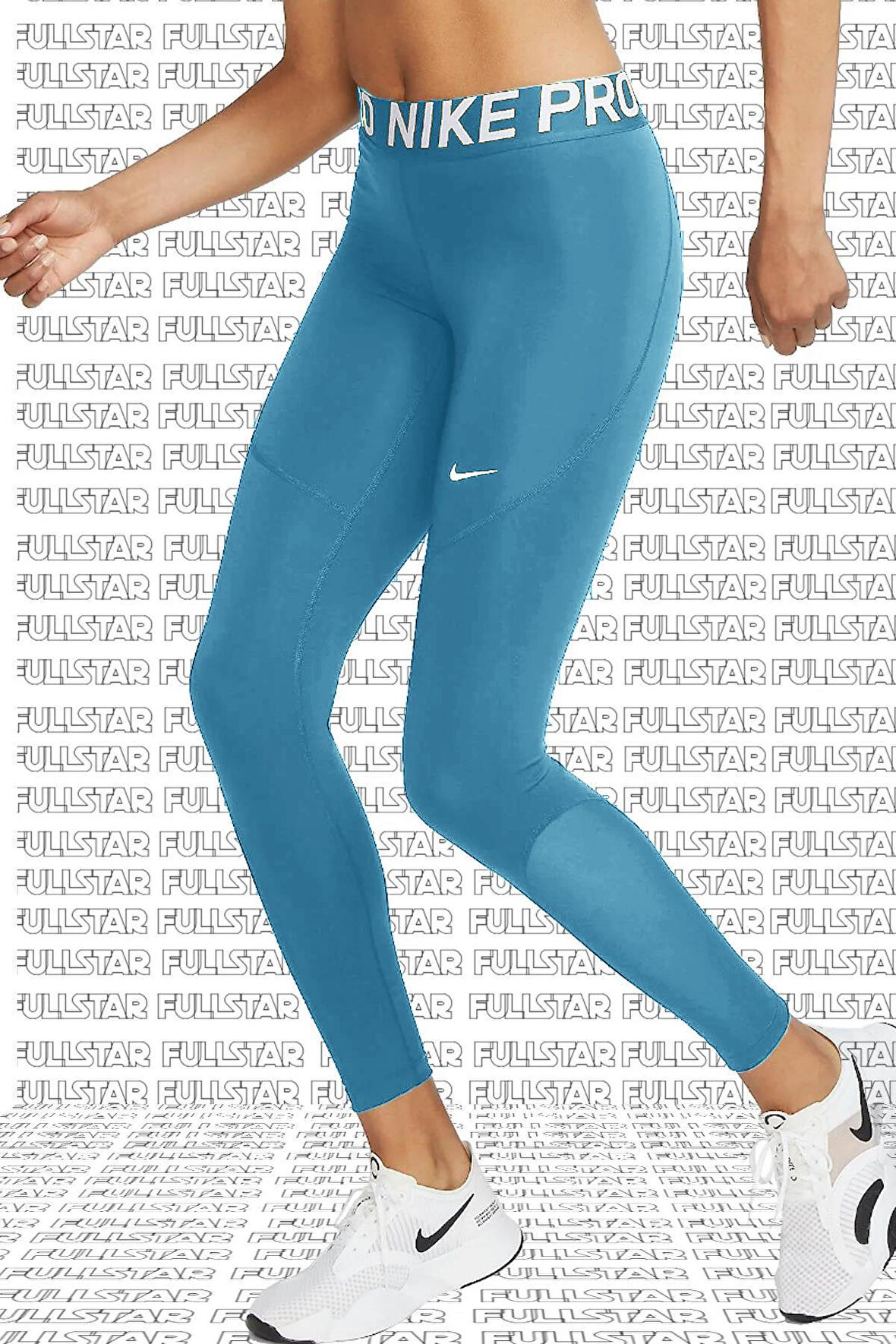 Nike Pro Tigh Fit Full Length Leggings Toparlayıcı Tam Boy Tayt Mavi