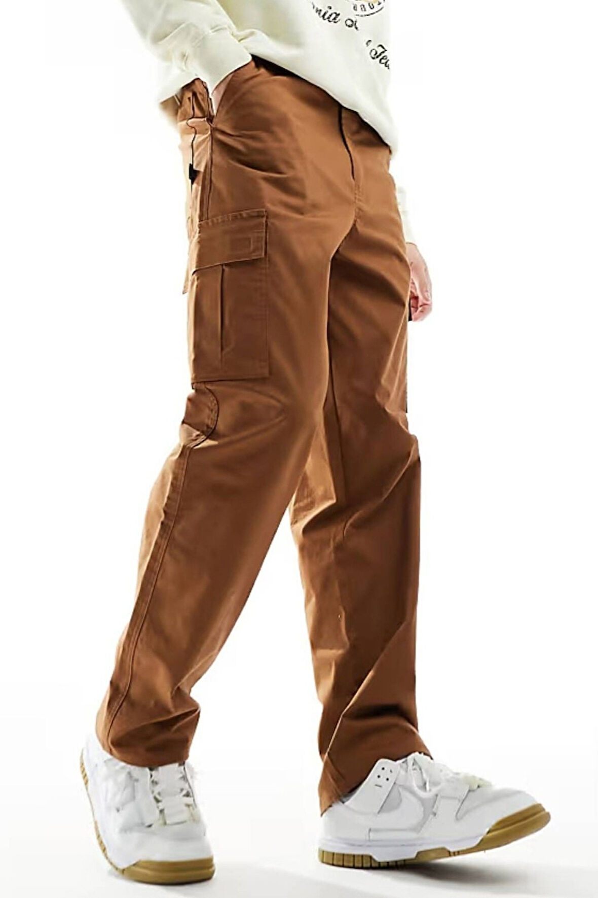 Nike Club Chino Woven Trousers Canvas Cargo Pant Dokuma Canvas Kargo Cepli Pantalon Kahverengi