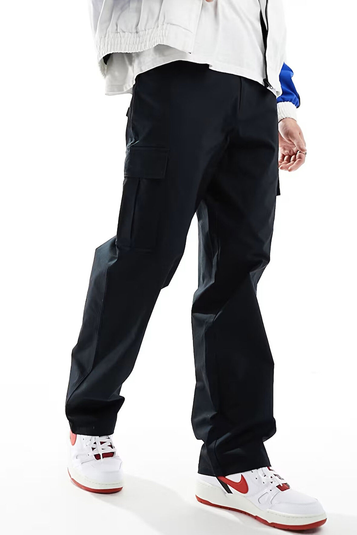 Nike Club Chino Woven Trousers Canvas Cargo Pant Dokuma Canvas Kargo Cepli Pantalon Siyah