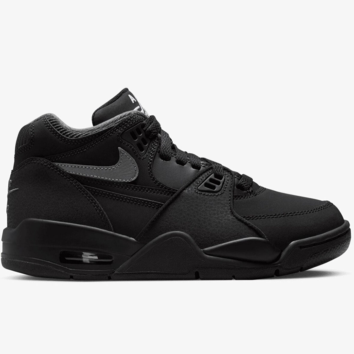 Nike Air Flight 89 Unisex Leather Sneaker Hakiki Deri Günlük Spor Ayakkabı Siyah