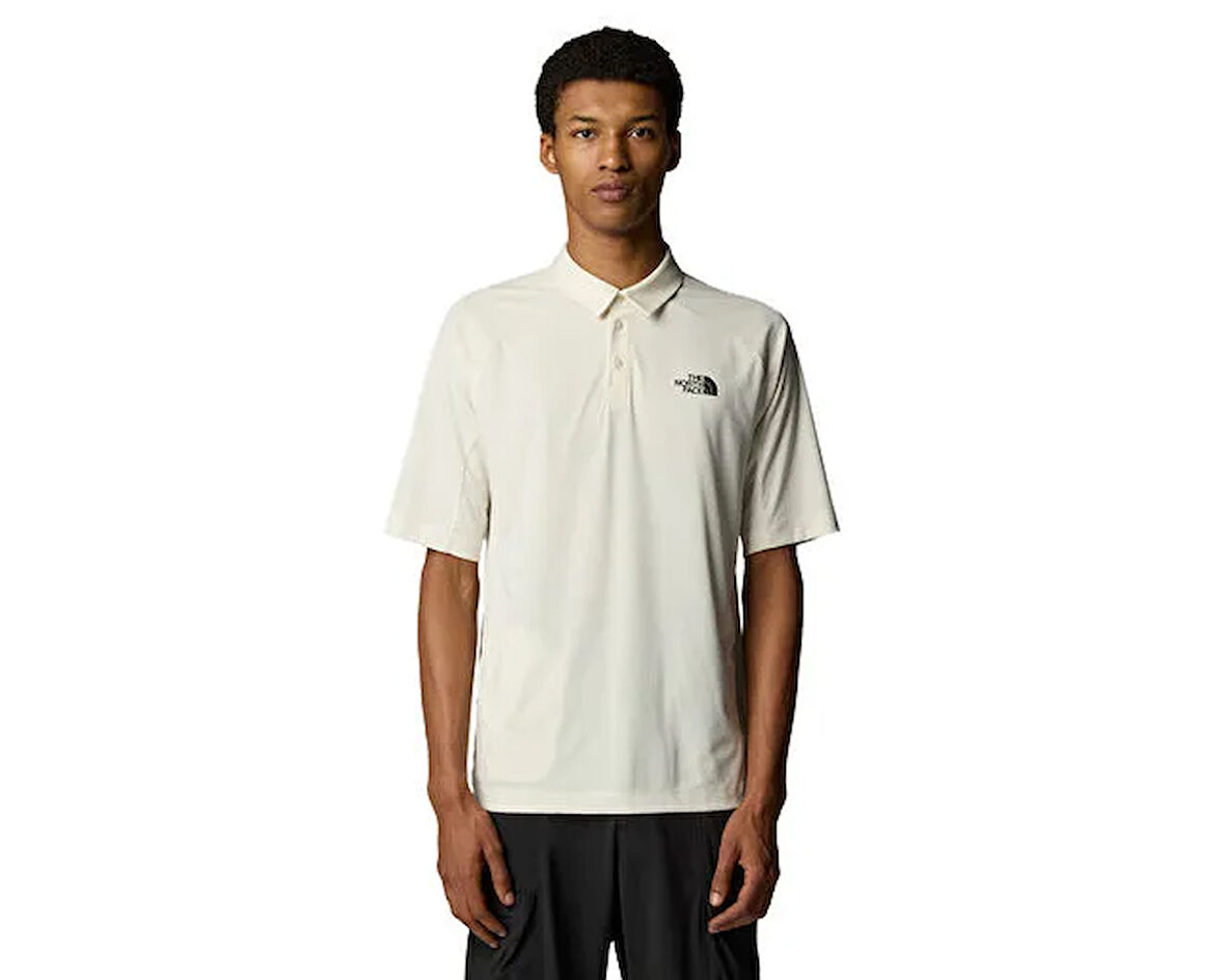 The North Face M Packable Ss Polo Erkek Günlük Polo Yaka Tişört NF0A883KQLI1 Beyaz