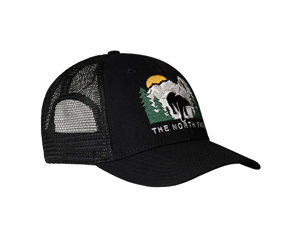 The North Face Embroidered Mudder Trucker Şapka NF0A7WH396O1 Siyah