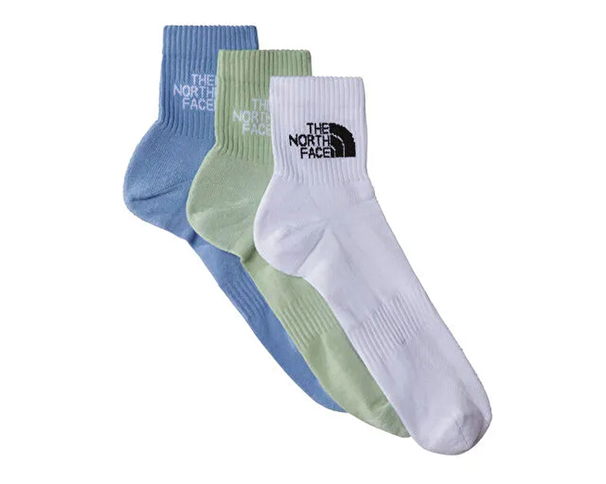 The North Face Multi Sport Cush Quarter Sock 3P Çorap (3 Çift) NF0A882G0OD1 Beyaz