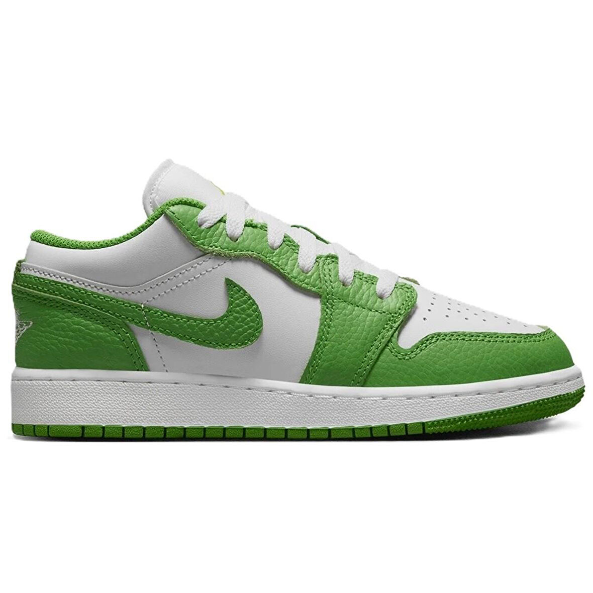 Nike Air Jordan 1 LOW SE BG Leather Sneaker Hakiki Deri Beyaz Unisex Spor Ayakkabı