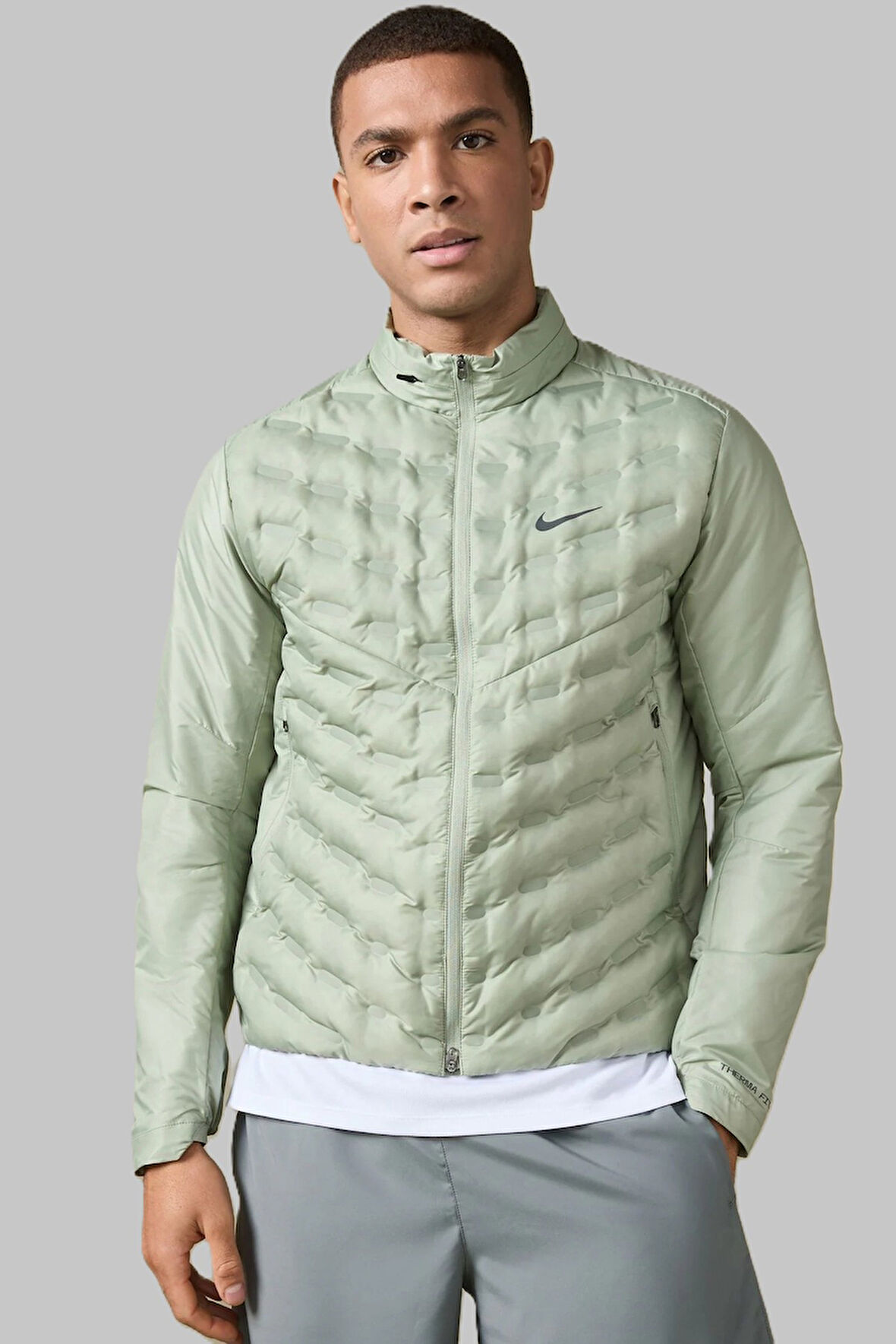 Nike Therma-FIT ADV AeroLoft Men's Repel Down Fill Running Jacket Erkek Kaz Tüyü Spor Ceket Yeşil