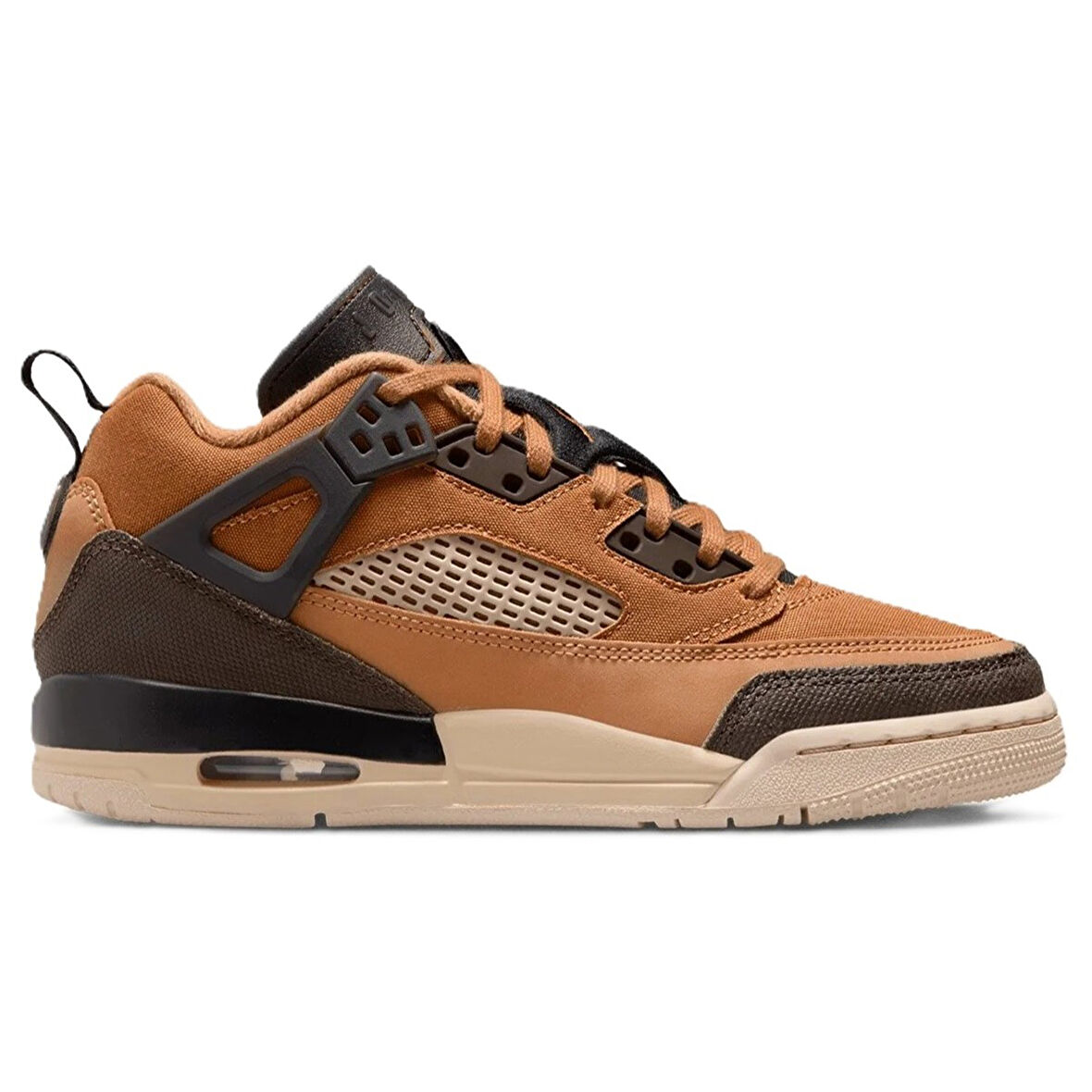 Nike Air Jordan Spizike Low Leather Unisex Sneaker Hakiki Deri Günlük Spor Ayakkabı Kahverengi