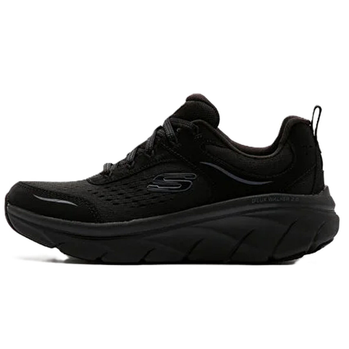 Skechers D'Lux Walker 2.0-Daisy Doll Womens Memory Foam Sneaker Grey Hafızalı Taban Kadın Günlük Spor Ayakkabı Siyah