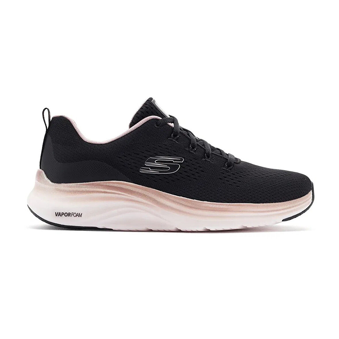 Skechers Vapor Foam - Midnight Glimmer Womens Memory Foam Sneaker Black Hafızalı Taban Kadın Günlük Spor Ayakkabı Siyah