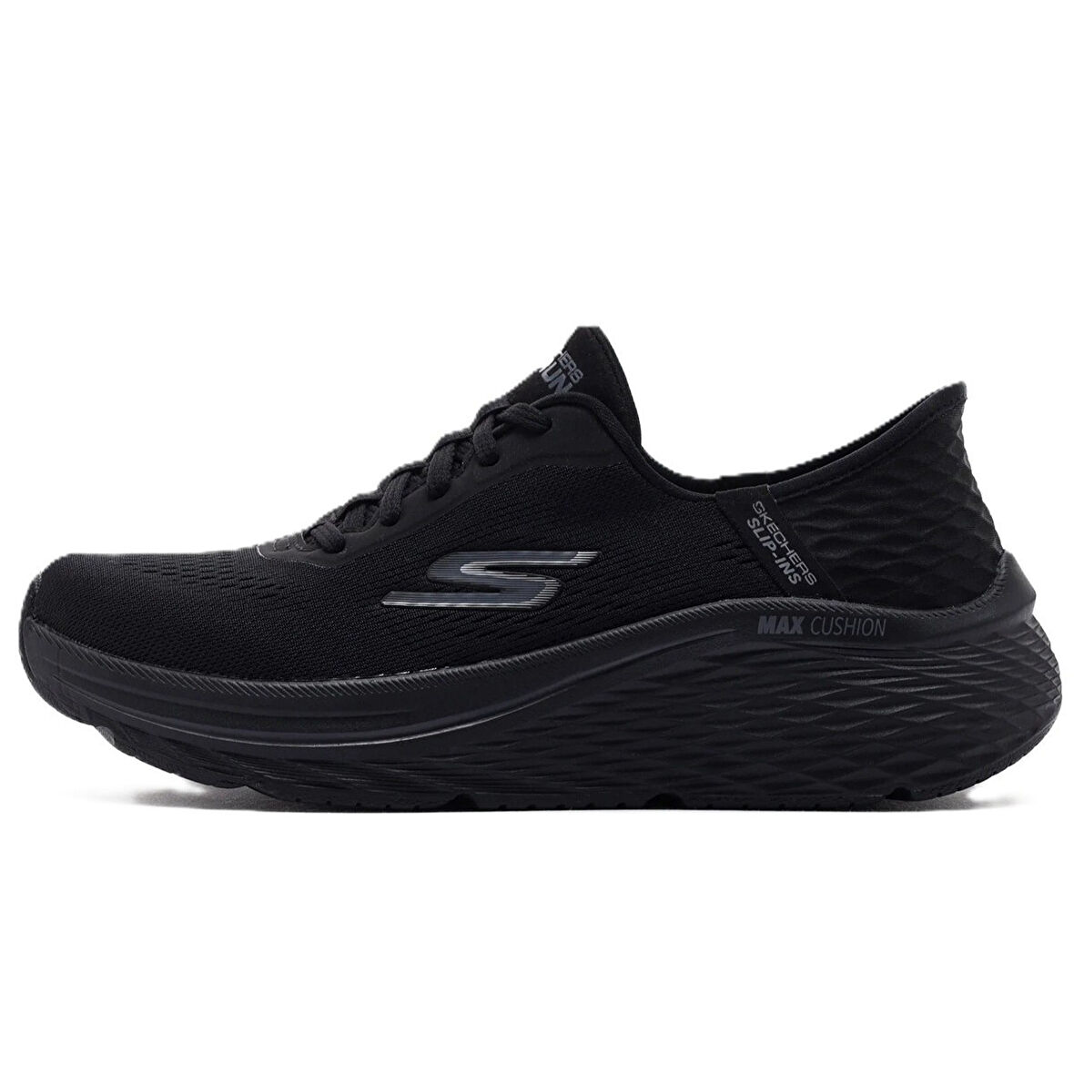 Skechers Max Cushioning Elite 2.0 Vanish Memory Foam Womens Walking Shoes Hafızalı Taban Kadın Koşu Yürüyüş Ayakkabısı Siyah