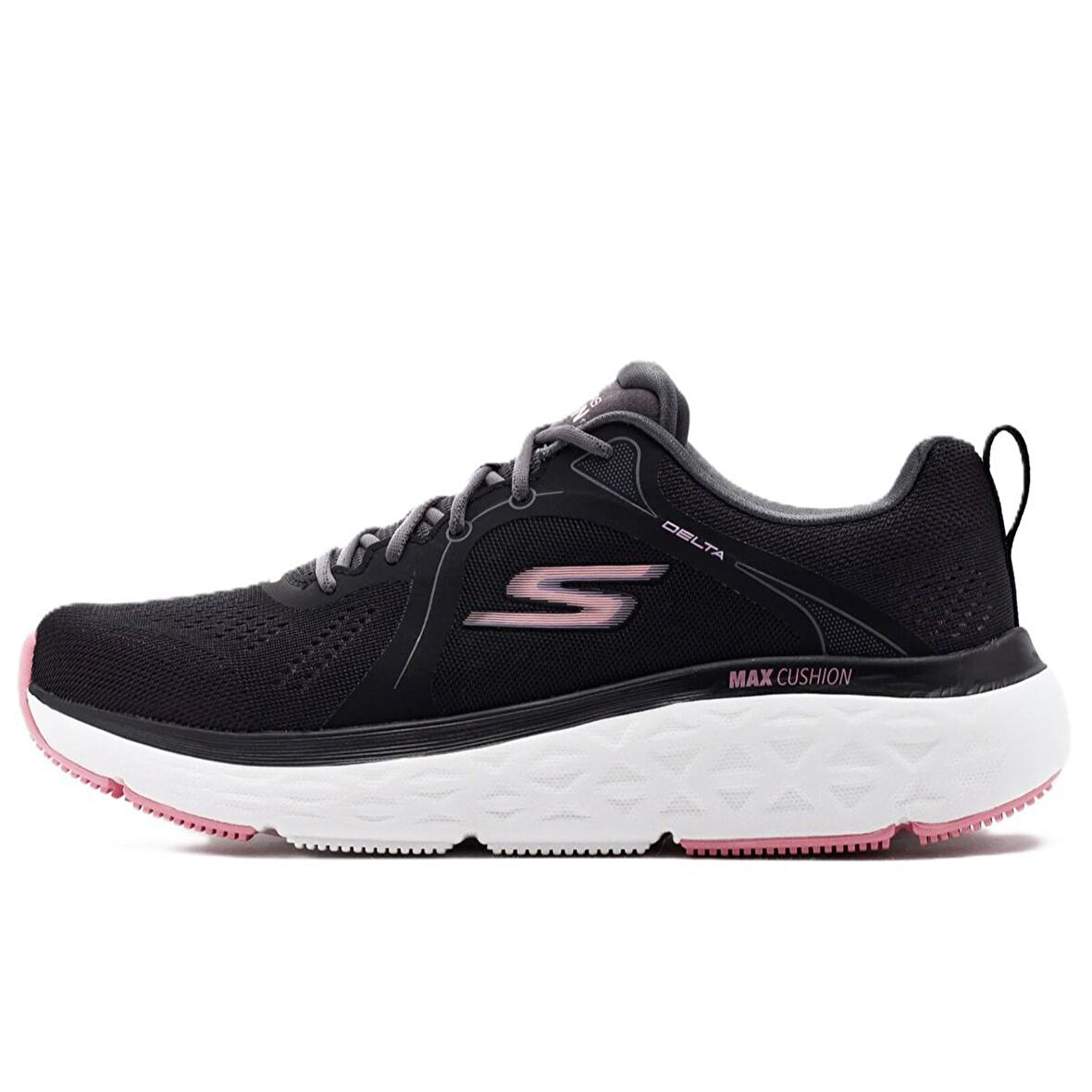 Skechers Max Cushioning Delta-Smooth Stride Womens Running Black Kadın Koşu Yürüyüş Ayakkabısı Siyah