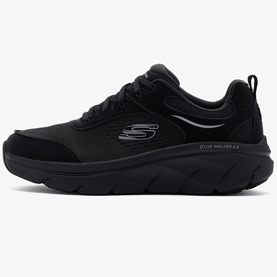 Skechers D'lux Walker 2.0 - Durven Memory Foam Mens Black Sneaker Hafızalı Taban Kadın Günlük Spor Ayakkabı Siyah