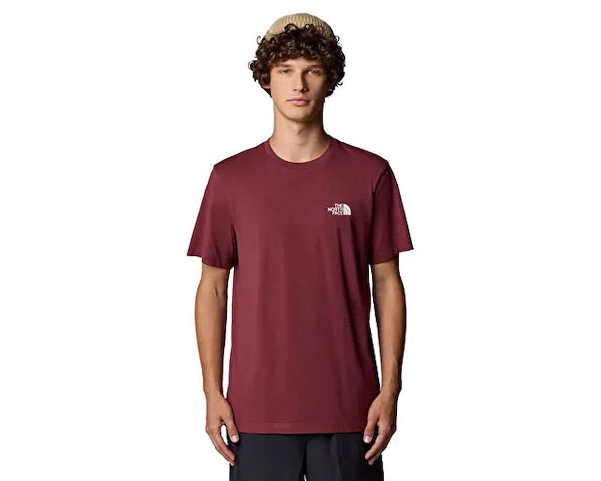 The North Face M Ss Simple Dome Tee Erkek Outdoor Tişörtü NF0A87NG0VO1 Kırmızı