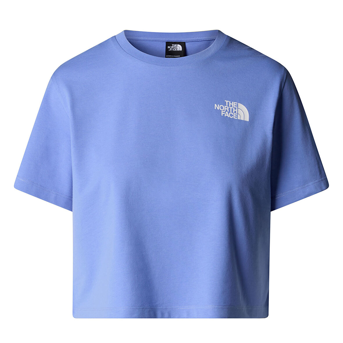 Simple Dome Cropped Relaxed Kadın Mavi Outdoor T-Shirt NF0A87U40YI1