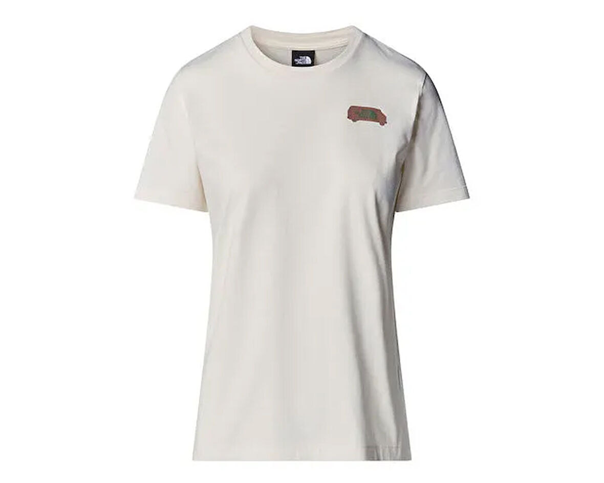 The North Face W Ss Outdoor Graphic Tee Kadın Outdoor Tişörtü NF0A8C22QLI1 Beyaz