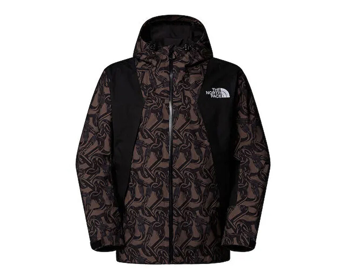 The North Face U Nse Shell Jacket Print Erkek Outdoor Montu NF0A8C6ZAC91 Gri