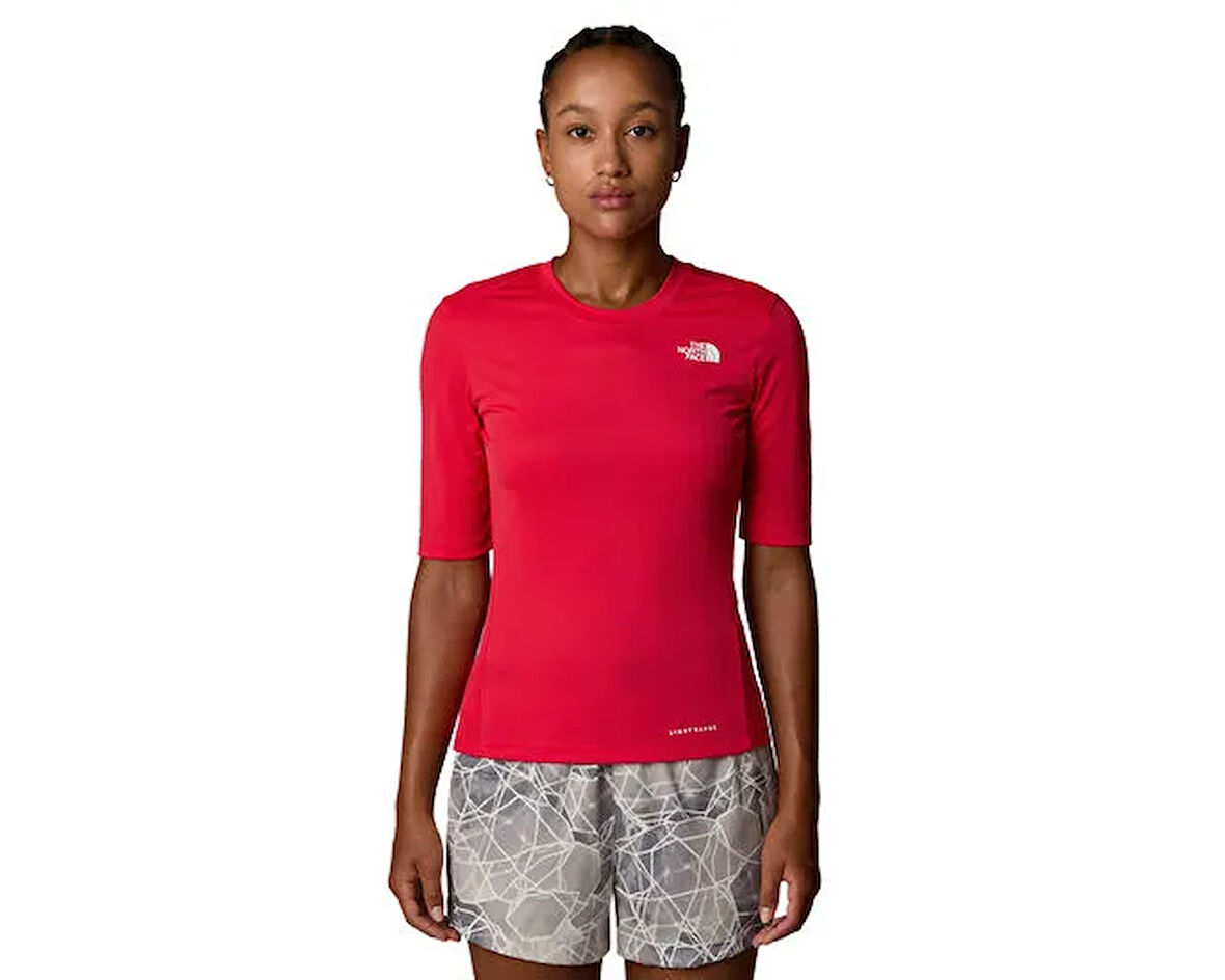 The North Face W Shadow Ss Kadın Outdoor Tişörtü NF0A87TW6IE1 Kırmızı