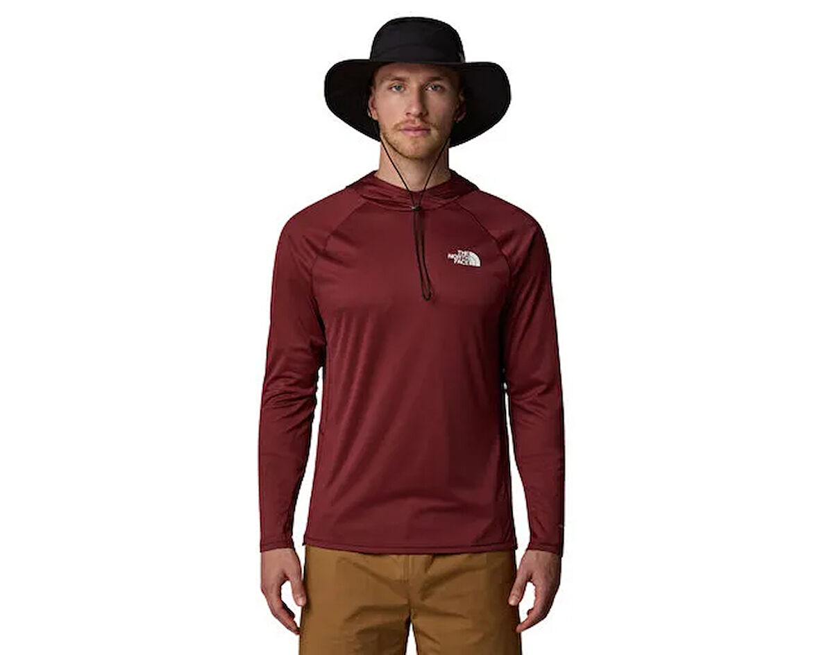 THE NORTH FACE M Sunriser Hoodie Erkek Outdoor Uzun Kollu Tişört NF0A8BN80VO1 Kahverengi