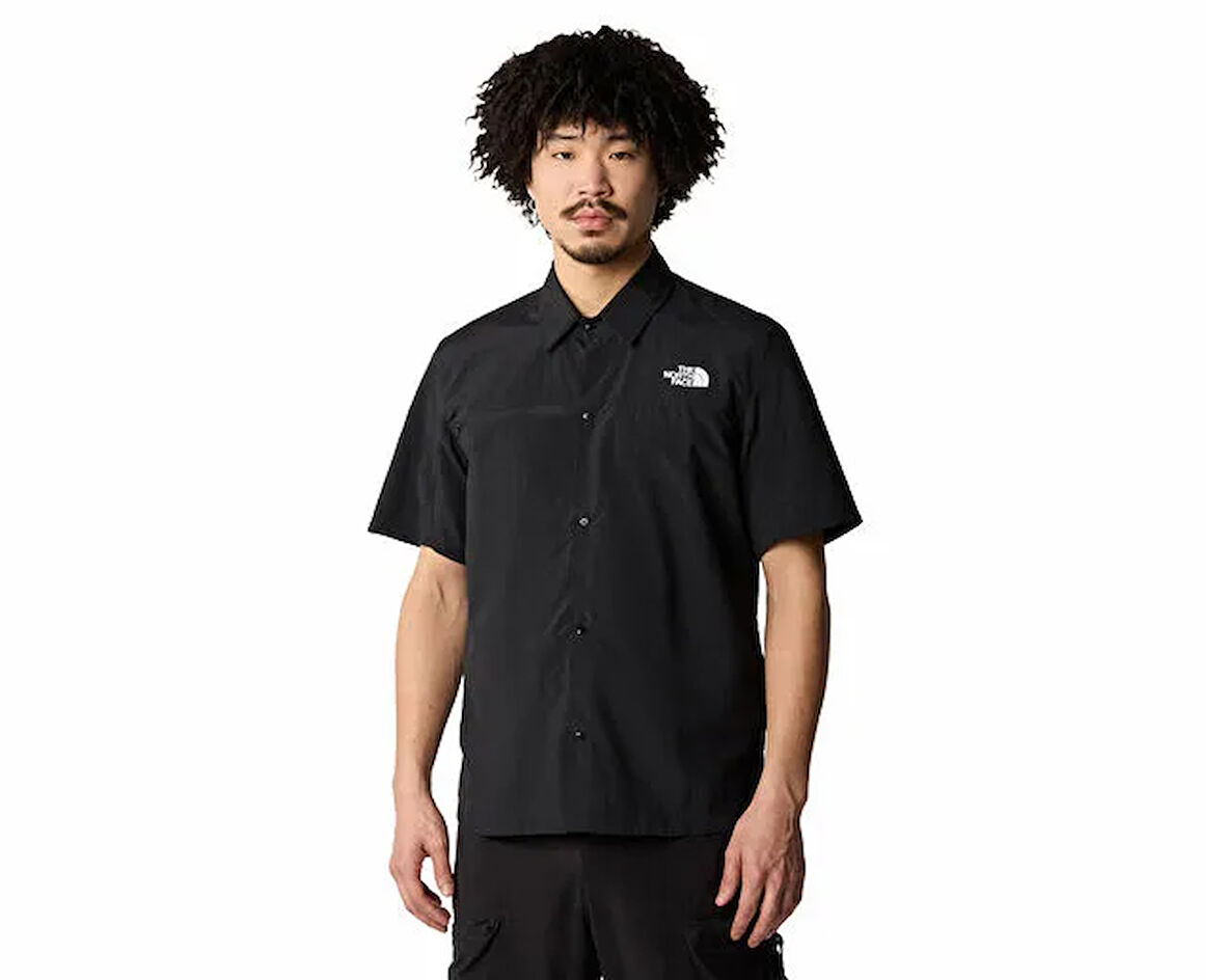The North Face M Packable Ss Shirt Erkek Günlük Gömlek NF0A883J4H01 Siyah
