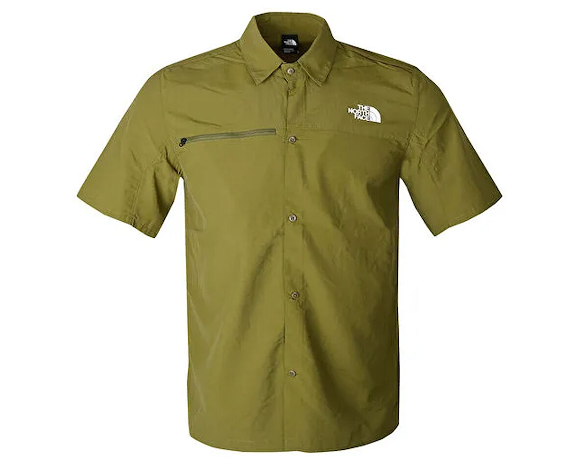 The North Face M Packable Ss Shirt Erkek Günlük Gömlek NF0A883J4EQ1 Haki
