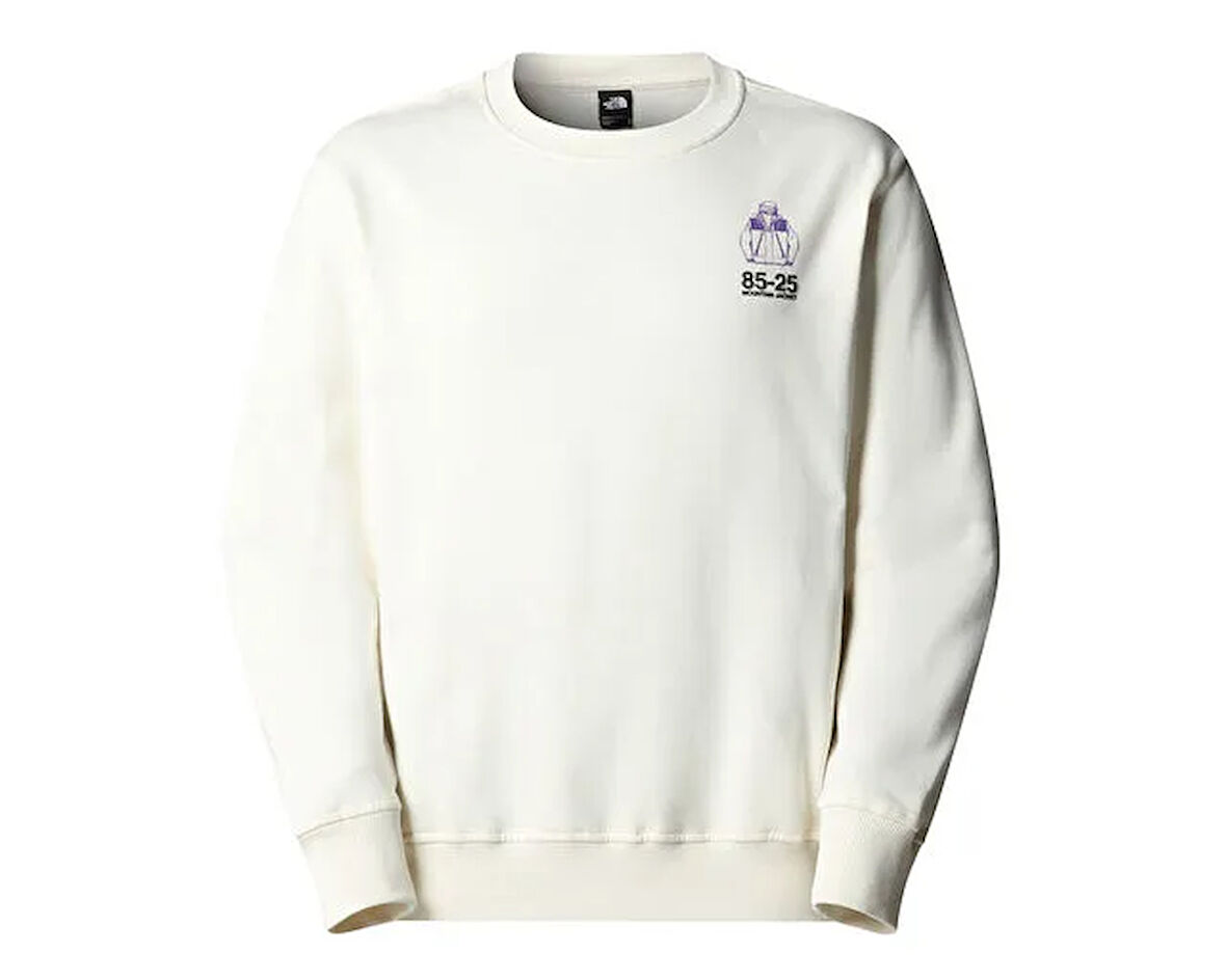 The North Face U Mnt Jacket Anniversary Relaxed Crew Unisex Günlük Sweatshirts NF0A8DN6QLI1 Beyaz